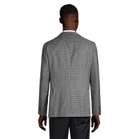 Regular-Fit Micro Houndstooth Blazer