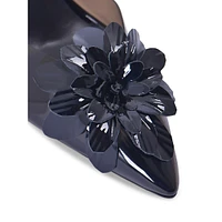 Flora PVC Stilleto Mule Pumps