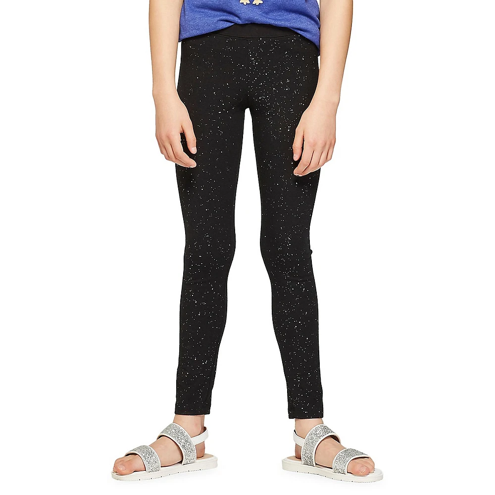 Girl's Solid Jersey Leggings