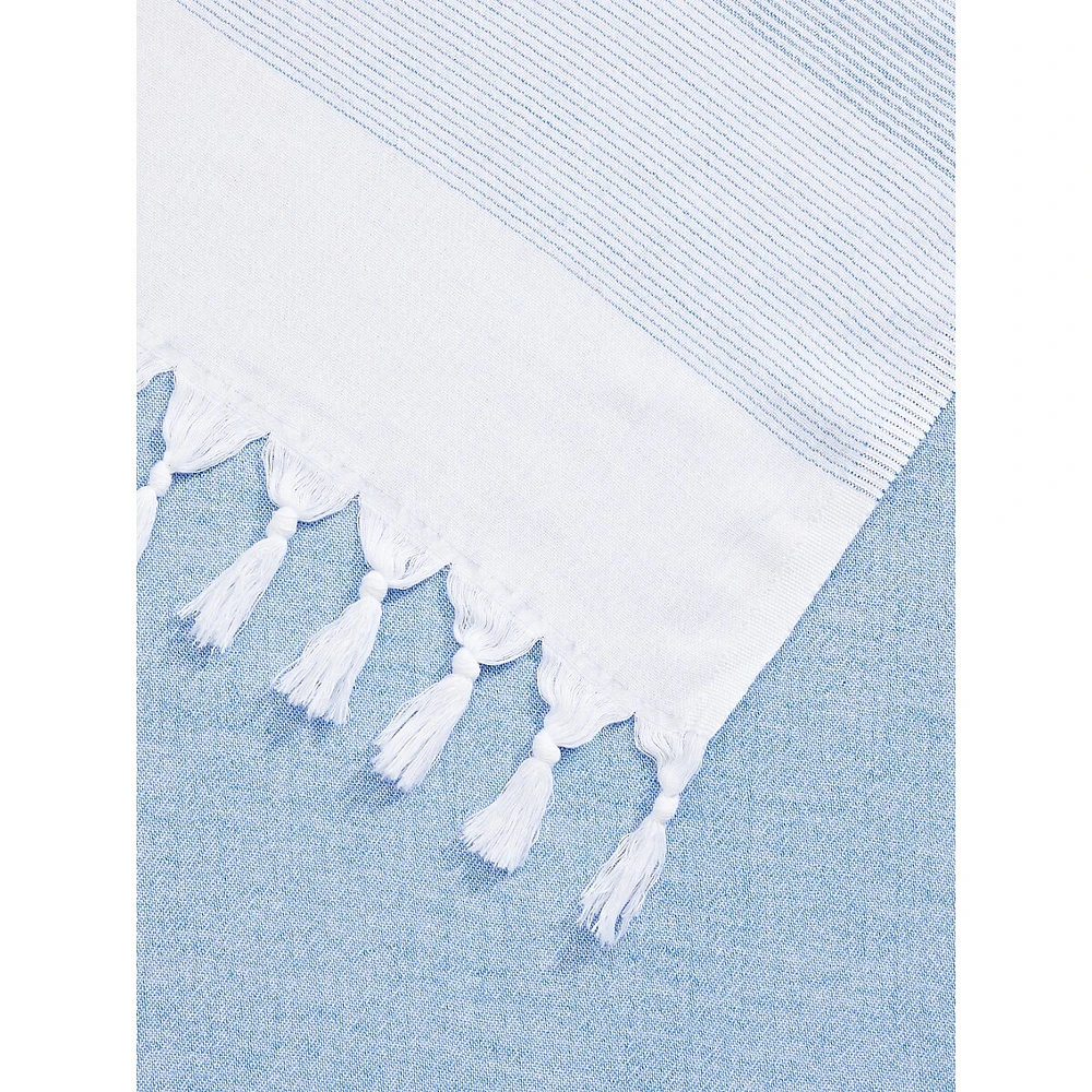 Serviette de plage légère de style hammam à motif ombr
