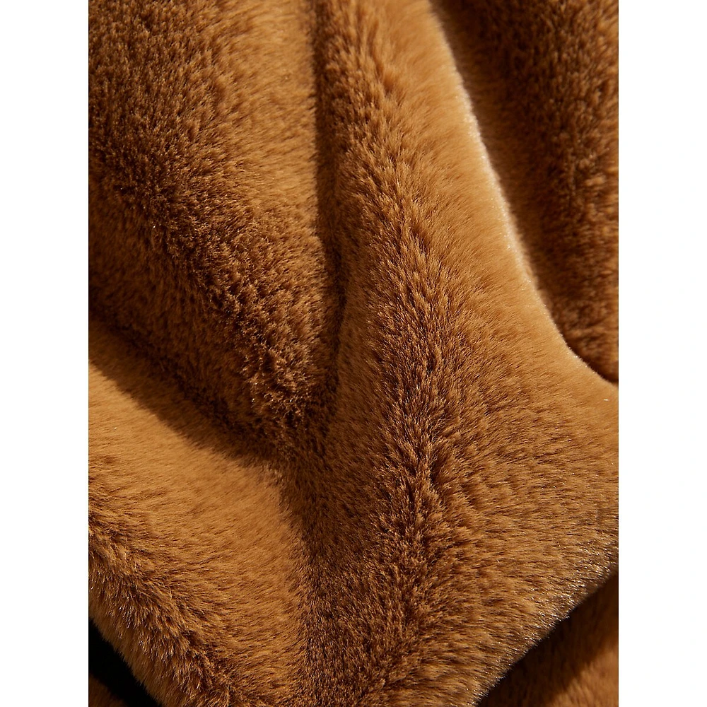 Reversible Luxe Faux Fur Throw