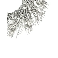 24-Inch Snowy White Twigs Wreath