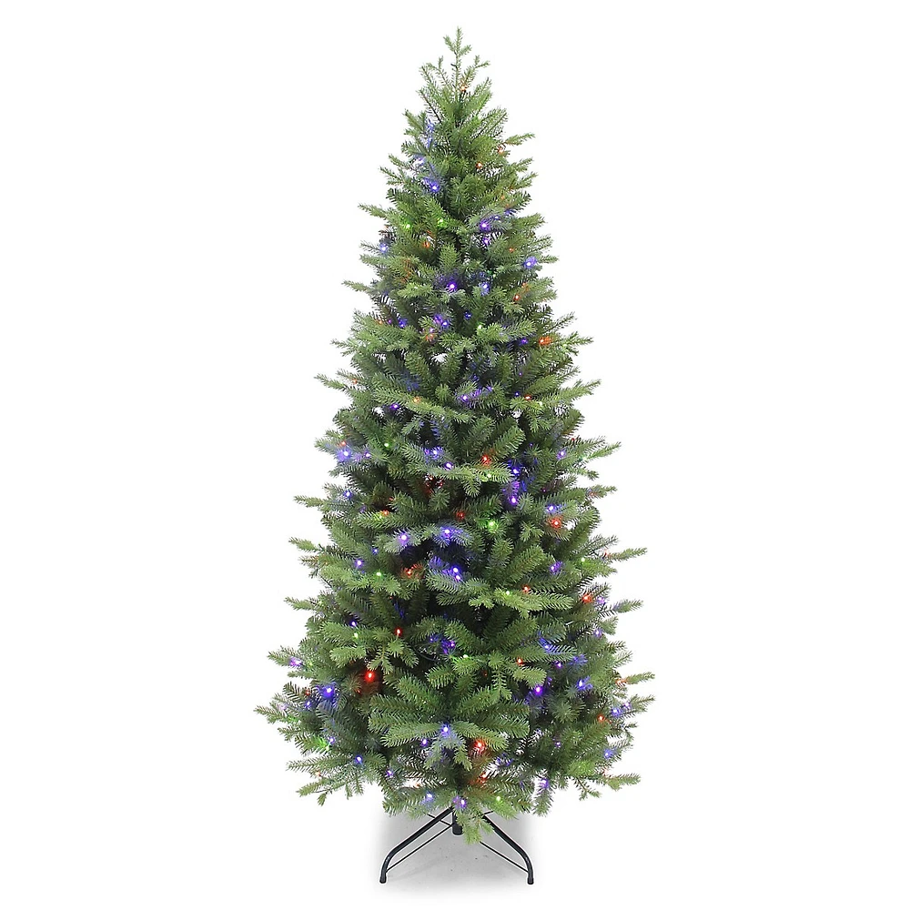 Coastal Douglas Pre-Lit Tree with Multi Function Colour Changing LED Lights & Mixed Tips