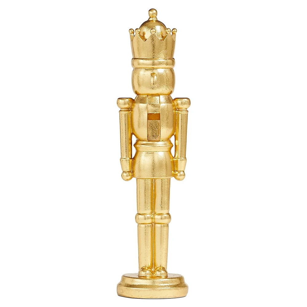 Home For The Holidays 12-Inch Gold Nutcracker