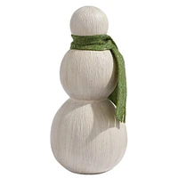 Woodland Sparkle -Inch Snowman with Scarf Décor