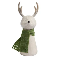 Woodland Sparkle -Inch Reindeer with Scarf Décor