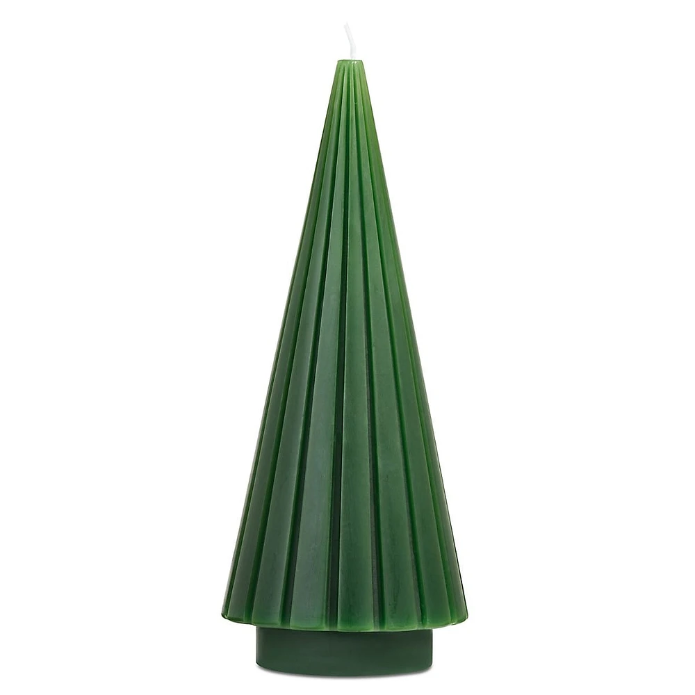 Woodland Sparkle 8-Inch Cone Tree Candle