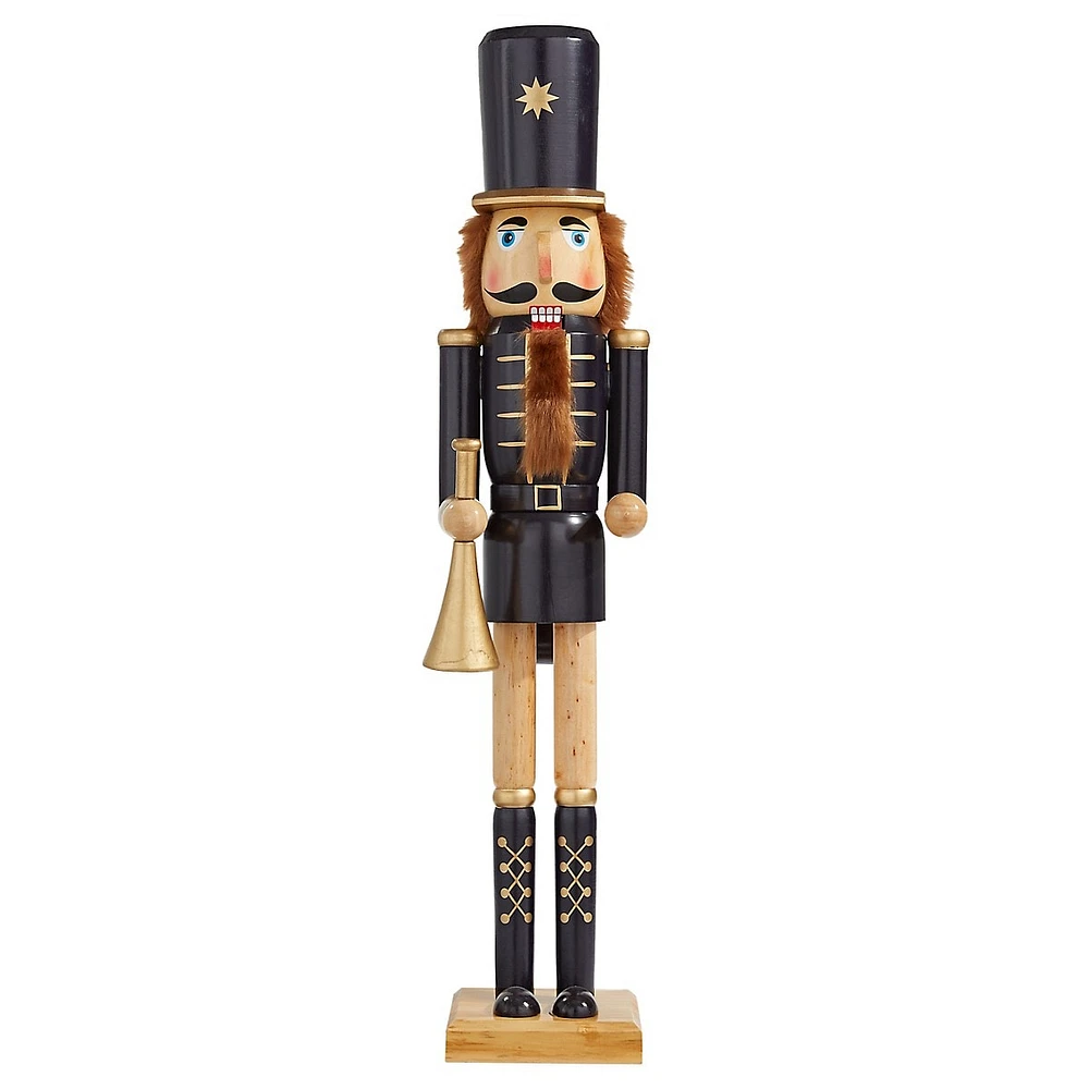 Midnight Lights 30-Inch Nutcracker With Trumpet