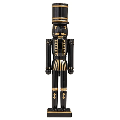 Midnight Lights 18-Inch Black Nutcracker