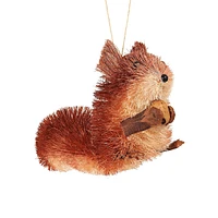 Woodland Sparkle Sisal Squirrel Ornament