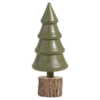 Woodland Sparkle 10-Inch Wood Tree Décor