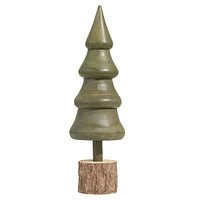 Woodland Sparkle 10-Inch Wood Tree Décor