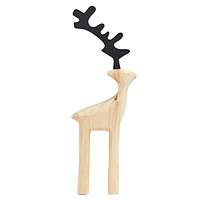 Home For The Holidays -Inch Natural Reindeer Wood Décor