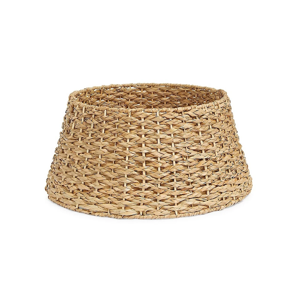 Home For The Holidays Rattan Christmas Tree Collar