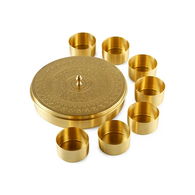 Ta'attur Brass Spice Box