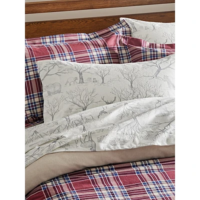 Archer Flannel Duvet Cover Set