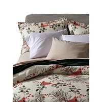 Cardinal Pines Flannel Duvet Cover Set