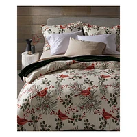 Cardinal Pines Flannel Duvet Cover Set