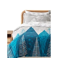 Moonlight Forest Flannel Duvet Cover Set