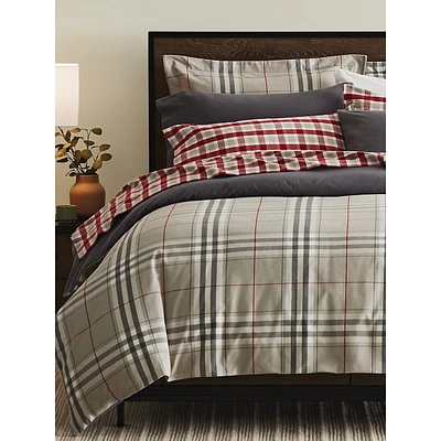 Abbot European Cotton Flannel Duvet Cover Set