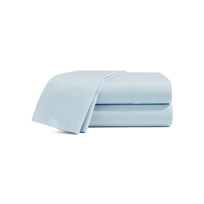 European Cotton Flannel Solid Sheet Set