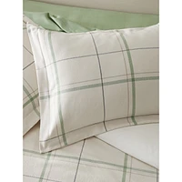 Winter Green Luxe European Cotton Flannel Duvet Cover Set