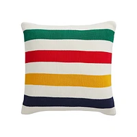 Multistripe Cotton Knit Cushion