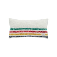 Multistripe Wool-Blend Lumbar Cushion