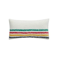 Multistripe Wool-Blend Lumbar Cushion