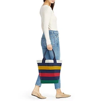 Multistripe Tote