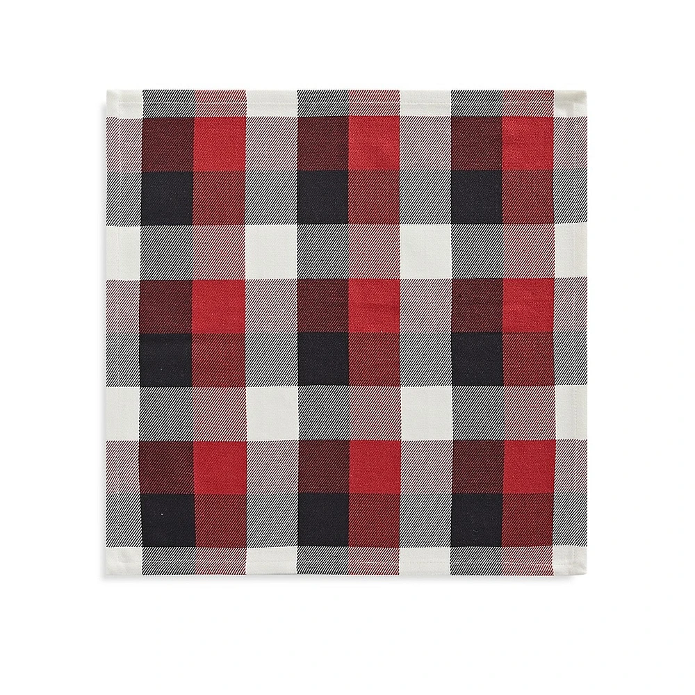 Holiday Buffalo Check Set Of 4 Napkins