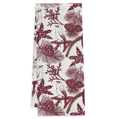 Holiday Vintage Bird Toile Single Tea Towel