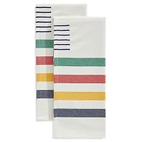 Multistripe Set Of 2 Tea Towels