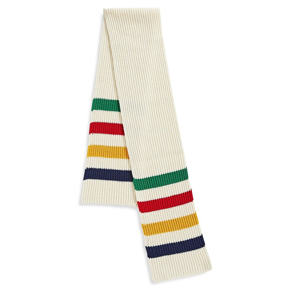 Multistripe Wool-Blend Scarf