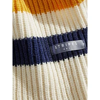 Multistripe Wool-Blend Scarf