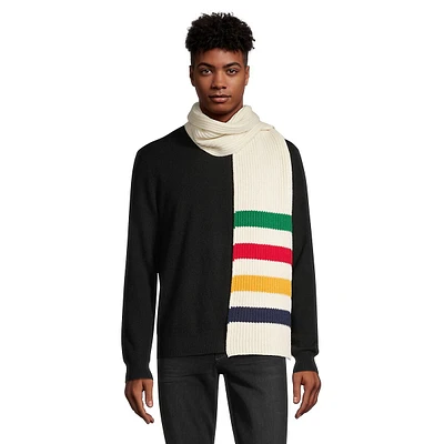 Multistripe Wool-Blend Scarf