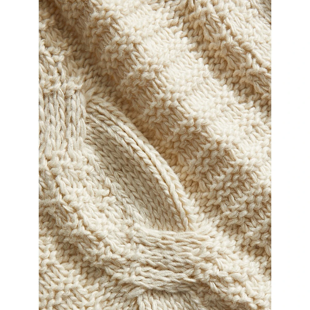 Sophie Cable Knit Throw