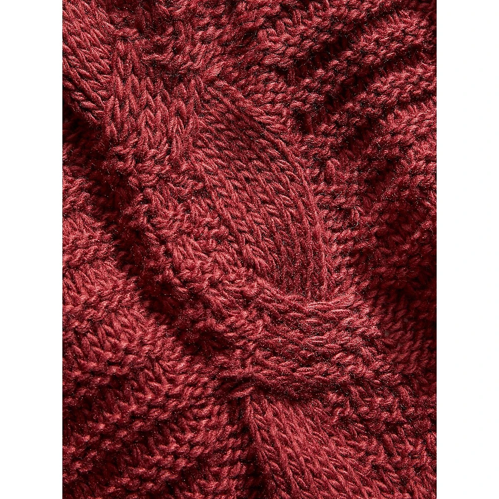 Sophie Cable Knit Throw