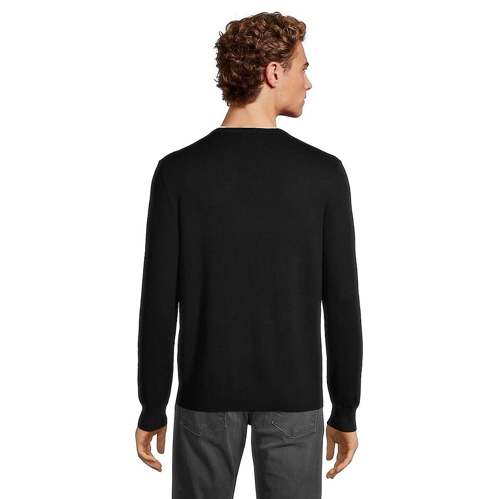 Milo Merino Wool Basic V-Neck Sweater