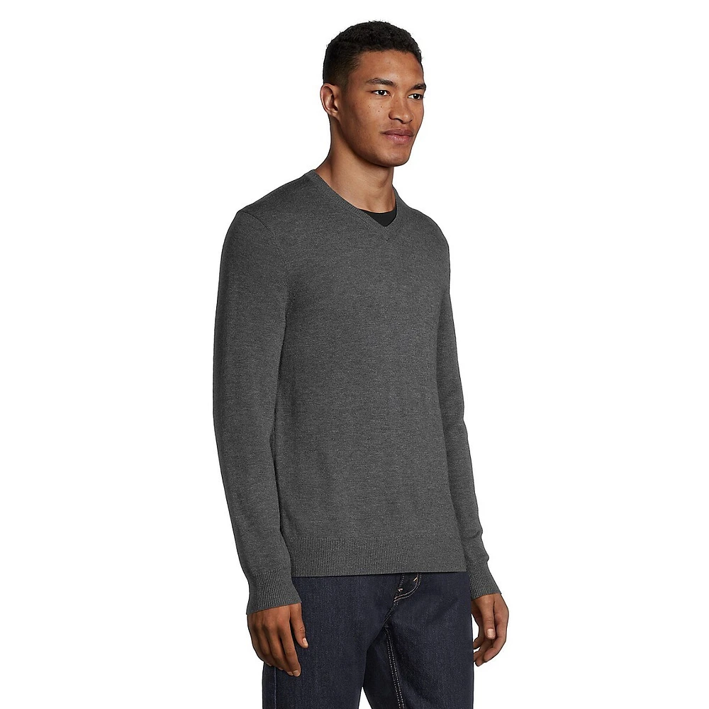 Milo Merino Wool Basic V-Neck Sweater