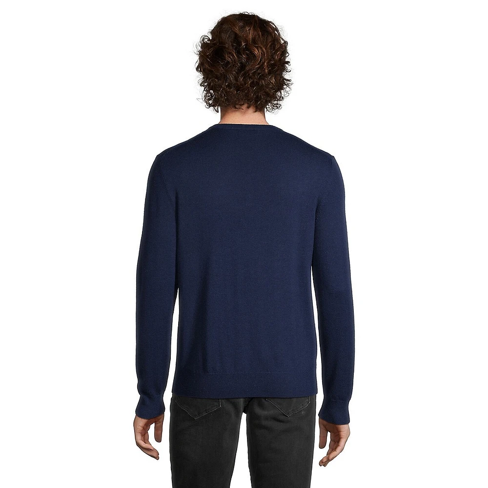 Milo Merino Wool Basic V-Neck Sweater