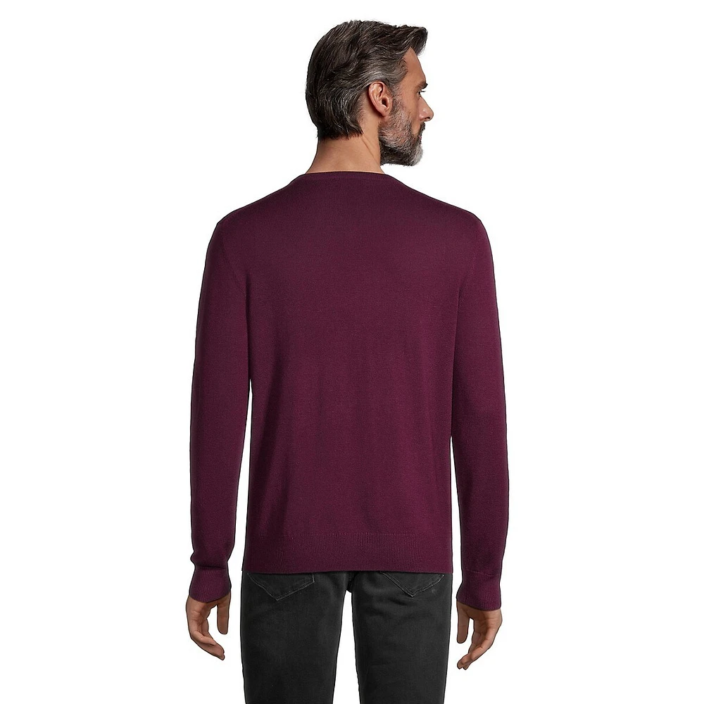 Milo Merino Wool Basic V-Neck Sweater