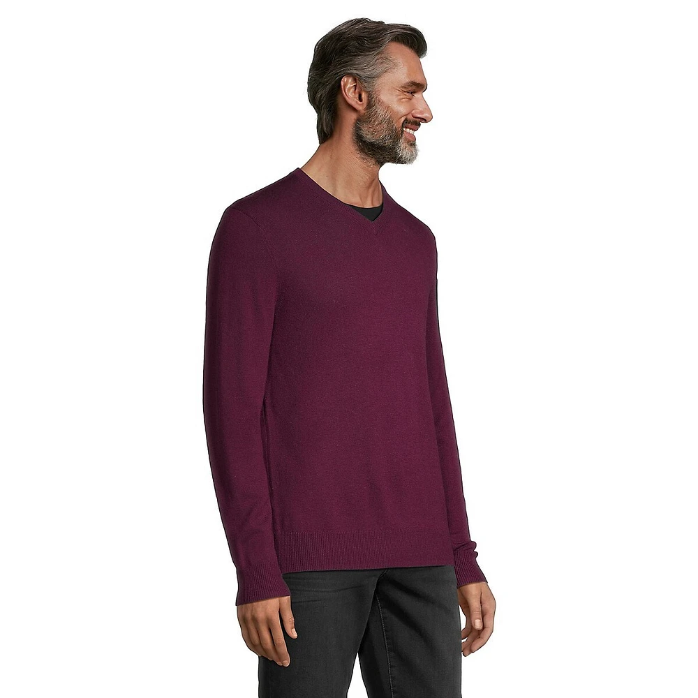 Milo Merino Wool Basic V-Neck Sweater