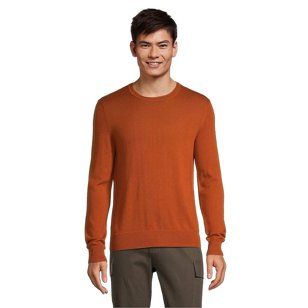 Milo Merino Wool Basic Crewneck Sweater