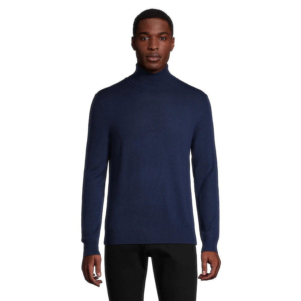 Milo Merino Wool Basic Turtleneck Sweater
