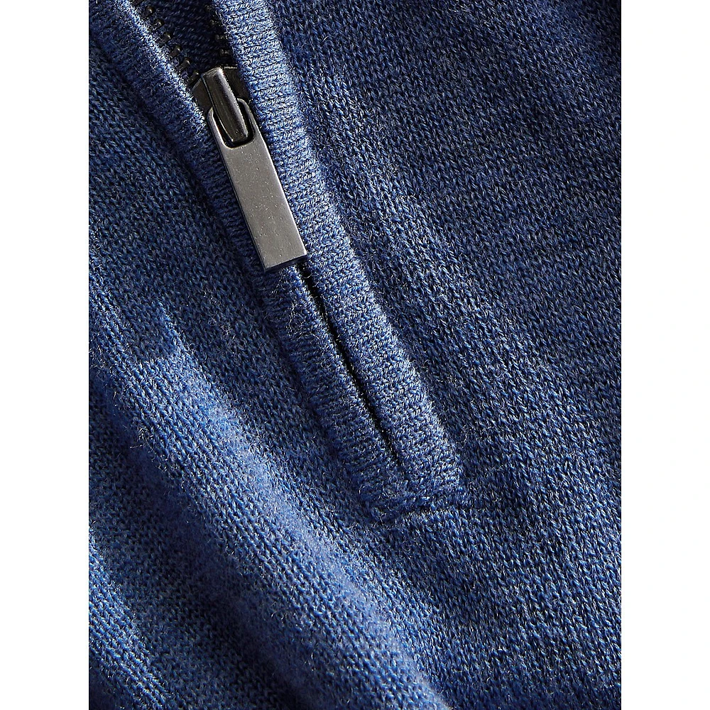 Milo Merino Wool Basic Quarter-Zip Sweater