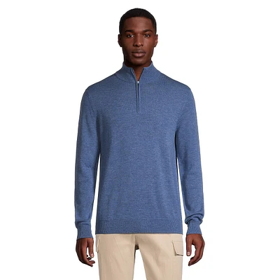 Milo Merino Wool Basic Quarter-Zip Sweater