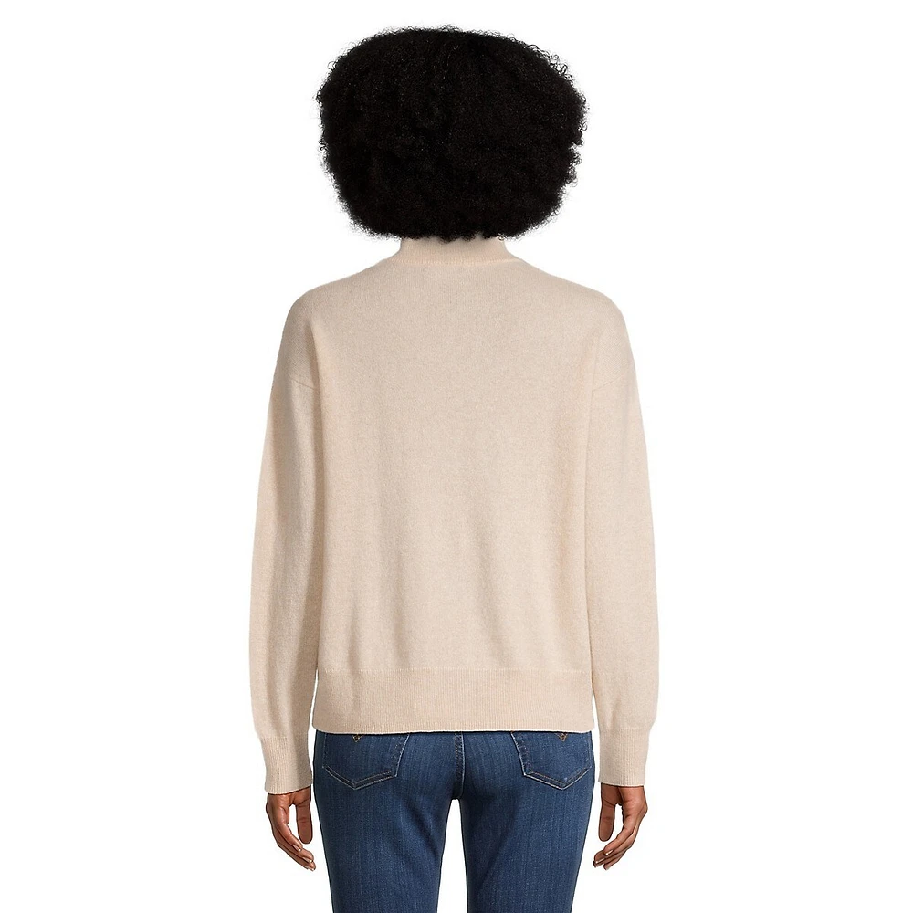 Cashmere Half-Zip Mockneck Sweater