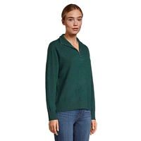 Cashmere Half-Zip Mockneck Sweater