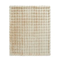 Bubbly Faux Fur Throw